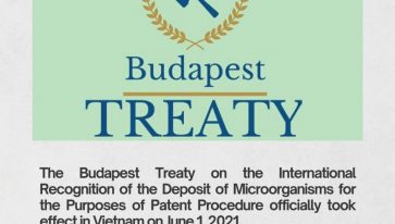 The Budapest Treaty on the International Recognition of the Deposit of Microorganisms for the Purposes of Patent Procedure officially took effect in Vietnam on June 1, 2021.