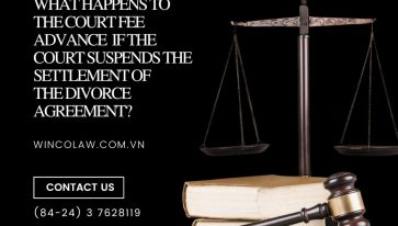What happens to the court fee advance if the court suspends the settlement of the divorce agreement?